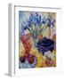 Irises and Dish of Apples-Lorraine Platt-Framed Giclee Print