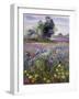 Irises and Distant May Tree, 1993-Timothy Easton-Framed Giclee Print