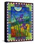 Irises and Fireflies-Helen Lurye-Framed Stretched Canvas