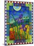 Irises and Fireflies-Helen Lurye-Mounted Giclee Print