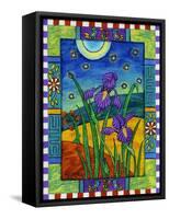 Irises and Fireflies-Helen Lurye-Framed Stretched Canvas