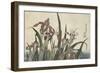 Irises and Grasshopper, Pub. by Nishimura Eijudo, C.1832-Katsushika Hokusai-Framed Giclee Print