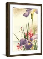 Irises and Other Flowers-null-Framed Art Print