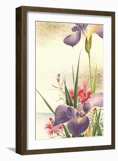 Irises and Other Flowers-null-Framed Art Print