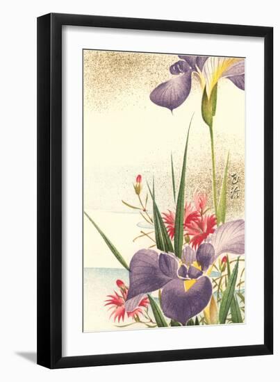 Irises and Other Flowers-null-Framed Art Print