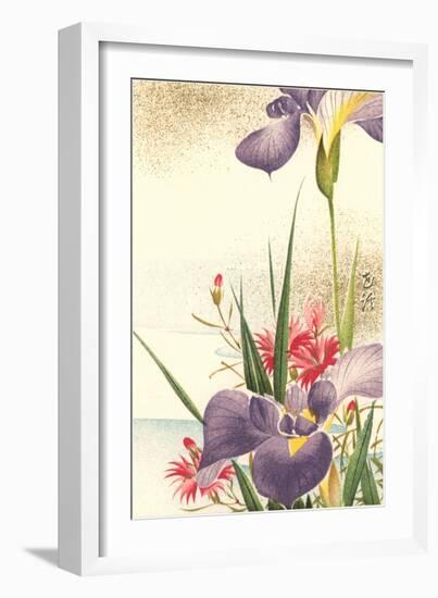 Irises and Other Flowers-null-Framed Art Print