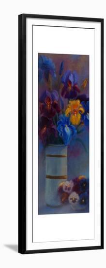 Irises and Pansies, 2018-Lee Campbell-Framed Art Print