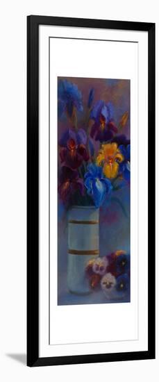 Irises and Pansies, 2018-Lee Campbell-Framed Art Print