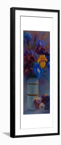 Irises and Pansies, 2018-Lee Campbell-Framed Giclee Print