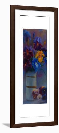 Irises and Pansies, 2018-Lee Campbell-Framed Giclee Print