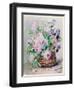 Irises and Peonies in a Basket-Madeleine Lemaire-Framed Giclee Print