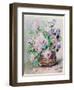 Irises and Peonies in a Basket-Madeleine Lemaire-Framed Premium Giclee Print