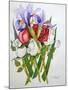 Irises and Roses, 2007-Joan Thewsey-Mounted Giclee Print