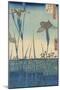 Irises at Horikiri-Ando Hiroshige-Mounted Art Print