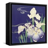 Irises, C. 1890-1900-Kogyo Tsukioka-Framed Stretched Canvas