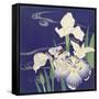 Irises, C. 1890-1900-Kogyo Tsukioka-Framed Stretched Canvas