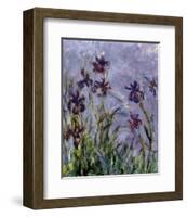 Irises (detail)-Claude Monet-Framed Art Print