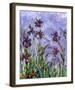 Irises (detail)-Claude Monet-Framed Art Print