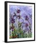 Irises (detail)-Claude Monet-Framed Art Print