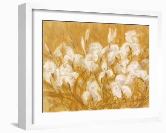 Irises II-li bo-Framed Giclee Print