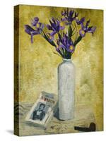 Irises in a Tall Vase, 1928-Christopher Wood-Stretched Canvas