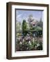 Irises in the Formal Gardens, 1993-Timothy Easton-Framed Giclee Print