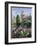 Irises in the Formal Gardens, 1993-Timothy Easton-Framed Giclee Print