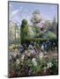 Irises in the Formal Gardens, 1993-Timothy Easton-Mounted Giclee Print