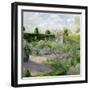 Irises in the Herb Garden, 1995-Timothy Easton-Framed Giclee Print