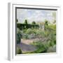 Irises in the Herb Garden, 1995-Timothy Easton-Framed Premium Giclee Print