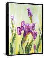 Irises, Oil Painting On Canvas-Valenty-Framed Stretched Canvas