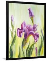 Irises, Oil Painting On Canvas-Valenty-Framed Art Print