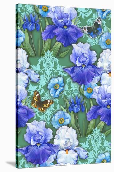 Irises (Pattern)-Maria Rytova-Stretched Canvas