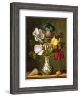 Irises, Roses and Other Flowers in a Porcelain Vase, 1622-Ast-Framed Giclee Print