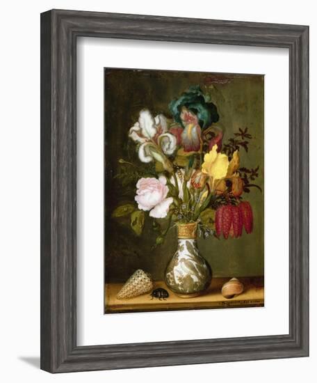 Irises, Roses and Other Flowers in a Porcelain Vase, 1622-Ast-Framed Giclee Print