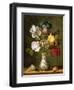 Irises, Roses and Other Flowers in a Porcelain Vase, 1622-Ast-Framed Premium Giclee Print