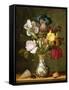 Irises, Roses and Other Flowers in a Porcelain Vase, 1622-Ast-Framed Stretched Canvas