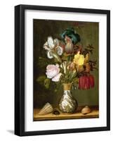 Irises, Roses and Other Flowers in a Porcelain Vase, 1622-Ast-Framed Giclee Print