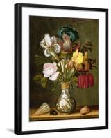 Irises, Roses and Other Flowers in a Porcelain Vase, 1622-Ast-Framed Giclee Print