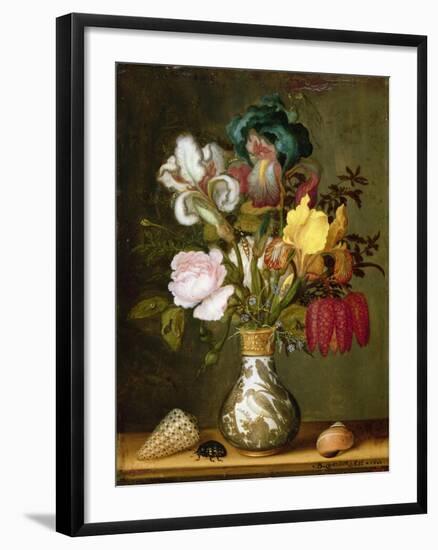 Irises, Roses and Other Flowers in a Porcelain Vase, 1622-Ast-Framed Giclee Print