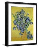 Irises. Saint-Rémy-de-Provence, May 1890-Vincent van Gogh-Framed Giclee Print
