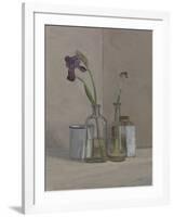 Irises White Cans, 2006-William Packer-Framed Giclee Print