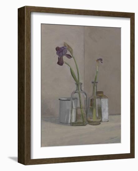 Irises White Cans, 2006-William Packer-Framed Giclee Print