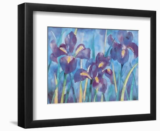 Irises-Lisa V^ Keaney-Framed Art Print