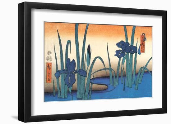 Irises-Utagawa Hiroshige-Framed Art Print