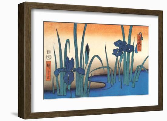 Irises-Utagawa Hiroshige-Framed Art Print