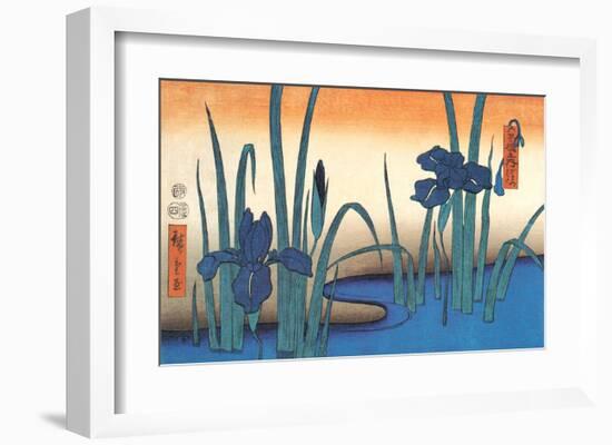 Irises-Utagawa Hiroshige-Framed Art Print