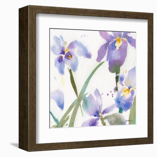 Irises-Sheila Golden-Framed Art Print