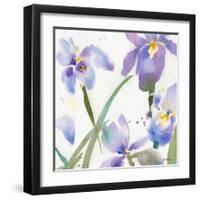 Irises-Sheila Golden-Framed Art Print