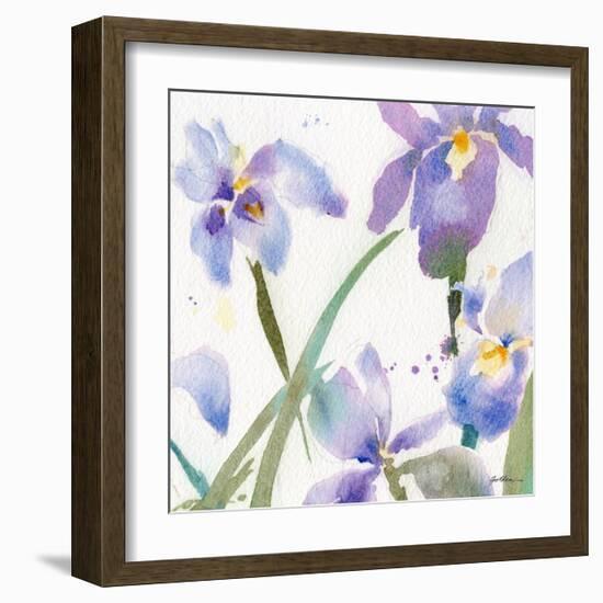 Irises-Sheila Golden-Framed Art Print